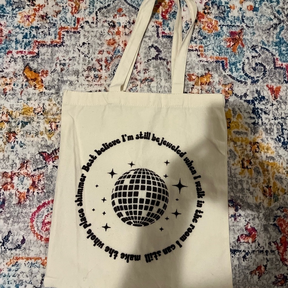 🤩4/$15🥳 taylor swift fanmade bejeweled tote bag